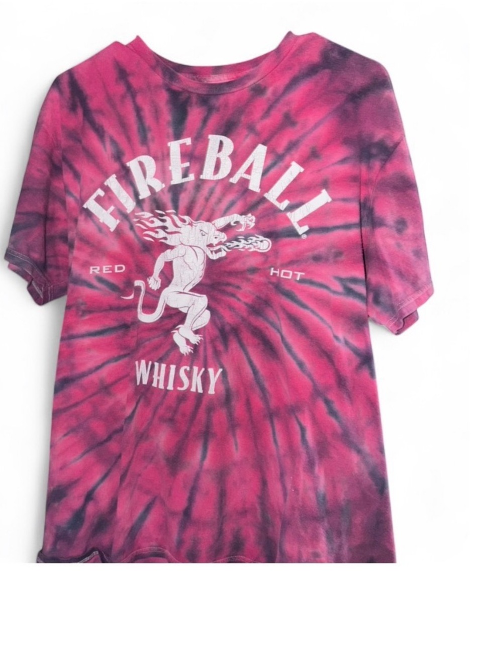 Tie-Dye Short Sleeve Fireball Whisky Tee